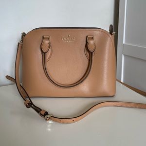 KATE SPADE BROWN CROSS BODY BAG, BARELY USED